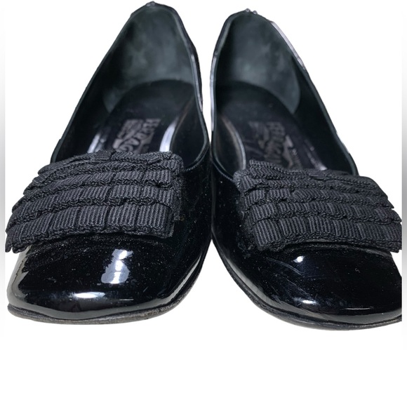 Salvatore Ferragamo, Kitten Hill Square toe shoes - Picture 5 of 9